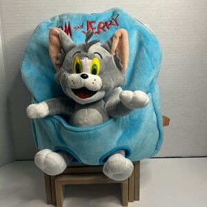 Tom and Jerry velvet soft kids plush backpack for any occasion. Detachable Tom